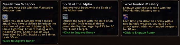 Melee DPS shamans will have interesting new ways to play in phase 2. The return of the windfury 2-handed builds has been heavily anticipated